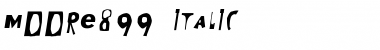 Moore899 Italic Font