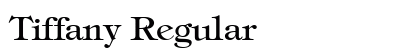 Tiffany Regular font free download