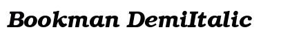 Bookman DemiItalic
