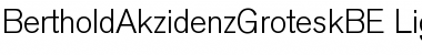 BertholdAkzidenzGroteskBE-Light Light Font