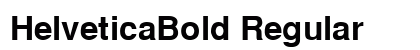 HelveticaBold Regular font free download