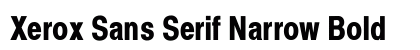 Xerox Sans Serif Narrow Bold Preview