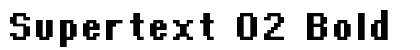 Supertext 02 Bold font free download