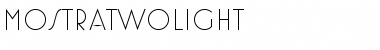 MostraTwoLight Regular Font