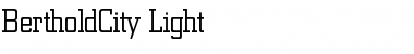 BertholdCity-Light Light Font