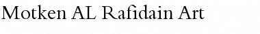 Motken AL-Rafidain Art Regular Font