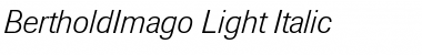 BertholdImago-Light Font