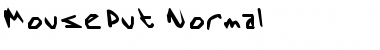 MousePut Normal Font
