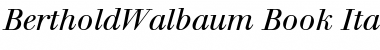 BertholdWalbaum-Book Font