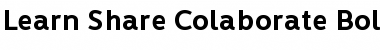 Learn Share Colaborate Bold Font