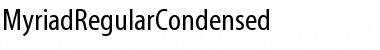 MyriadRegularCondensed Font