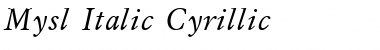 Mysl Italic Cyrillic