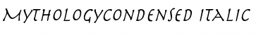MythologyCondensed Italic Font