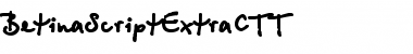 BetinaScriptExtraCTT Regular Font