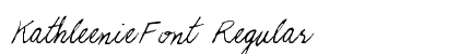 KathleenieFont Regular font free download