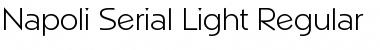 Napoli-Serial-Light Regular Font