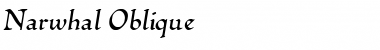 Narwhal Oblique Font