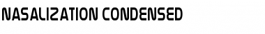 Nasalization Condensed Regular Font