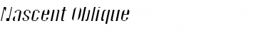 Nascent Oblique Font