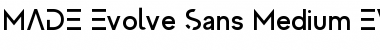 MADE Evolve Sans EVO Medium Font