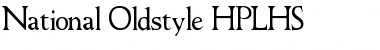 National Oldstyle Font