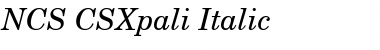 NCS CSXpali Italic