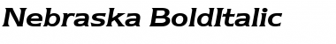 Nebraska BoldItalic Font