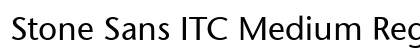 Stone Sans ITC Medium Regular Preview