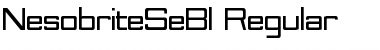 Nesobrite Semi-Expanded Black Font