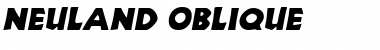 Neuland Oblique Font
