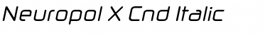 Neuropol X Cnd Italic Font
