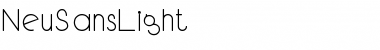 NeuSansLight Regular Font