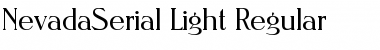 Download NevadaSerial-Light Font