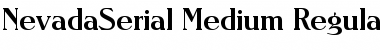 NevadaSerial-Medium Regular Font