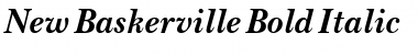 New Baskerville Bold Italic Font