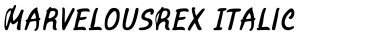 Marvelous Rex Italic Font