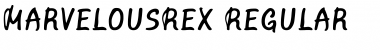 Marvelous Rex Regular Regular Font