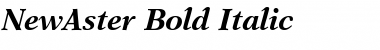 NewAster BoldItalic Font