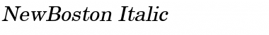 NewBoston Italic