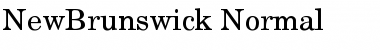 NewBrunswick Normal Font