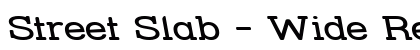 Street Slab - Wide Rev Regular Font Street Slab - Wide Rev Regular Font Preview