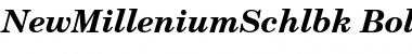 NewMilleniumSchlbk BoldItalicSH Font