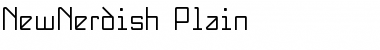 NewNerdish Plain Font