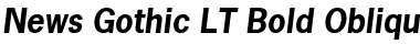 NewsGothic LT Bold Italic