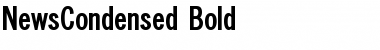 NewsCondensed Bold Font