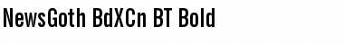 NewsGoth BdXCn BT Bold Font
