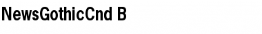NewsGothicCnd-B Font