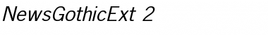 NewsGothicExt 2 Font