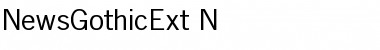NewsGothicExt-N Regular Font