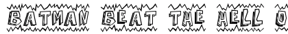 Batman Beat the hell Outta Me Regular Font Preview